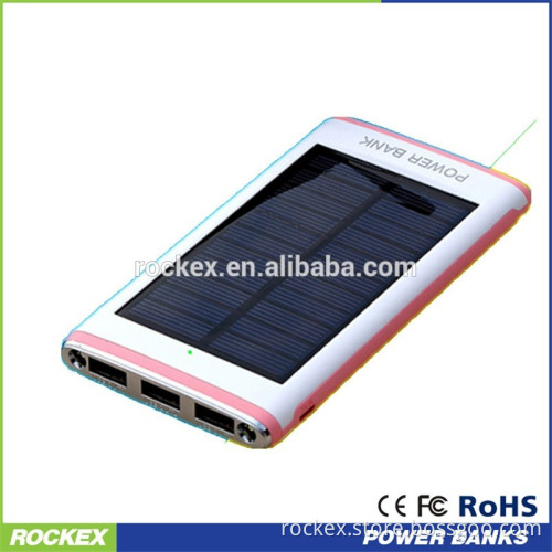 3 USB Solar power bank 8000mah